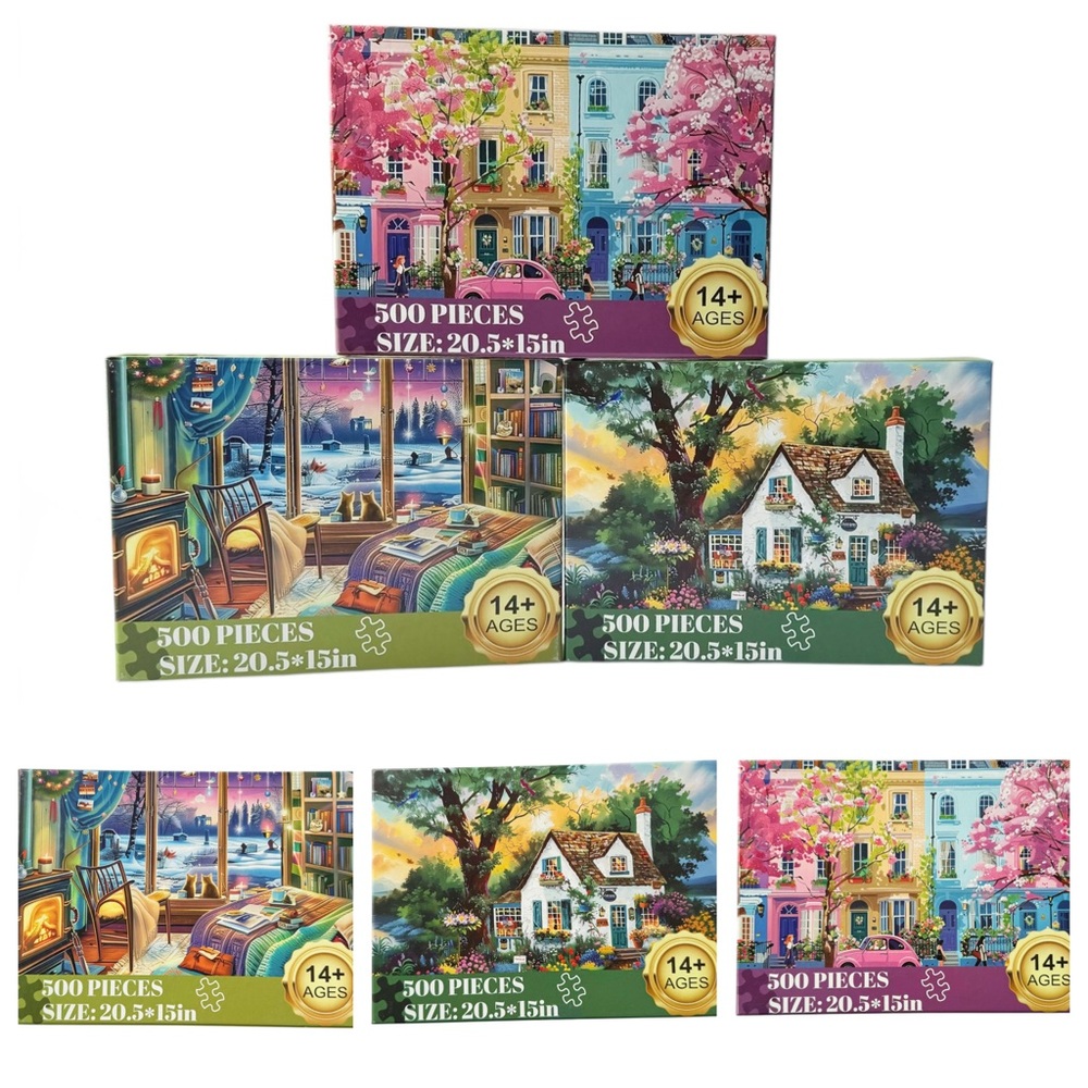 Set of 3 Puzzles - 500 piece each